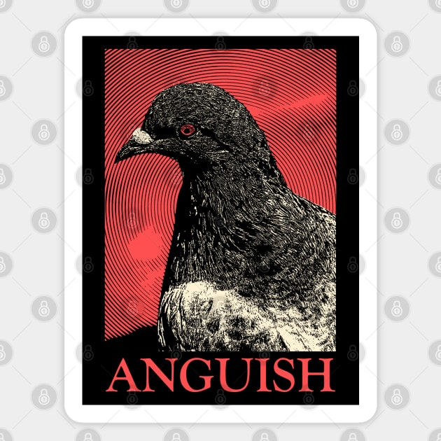 Anguish Pigeon Magnet by giovanniiiii